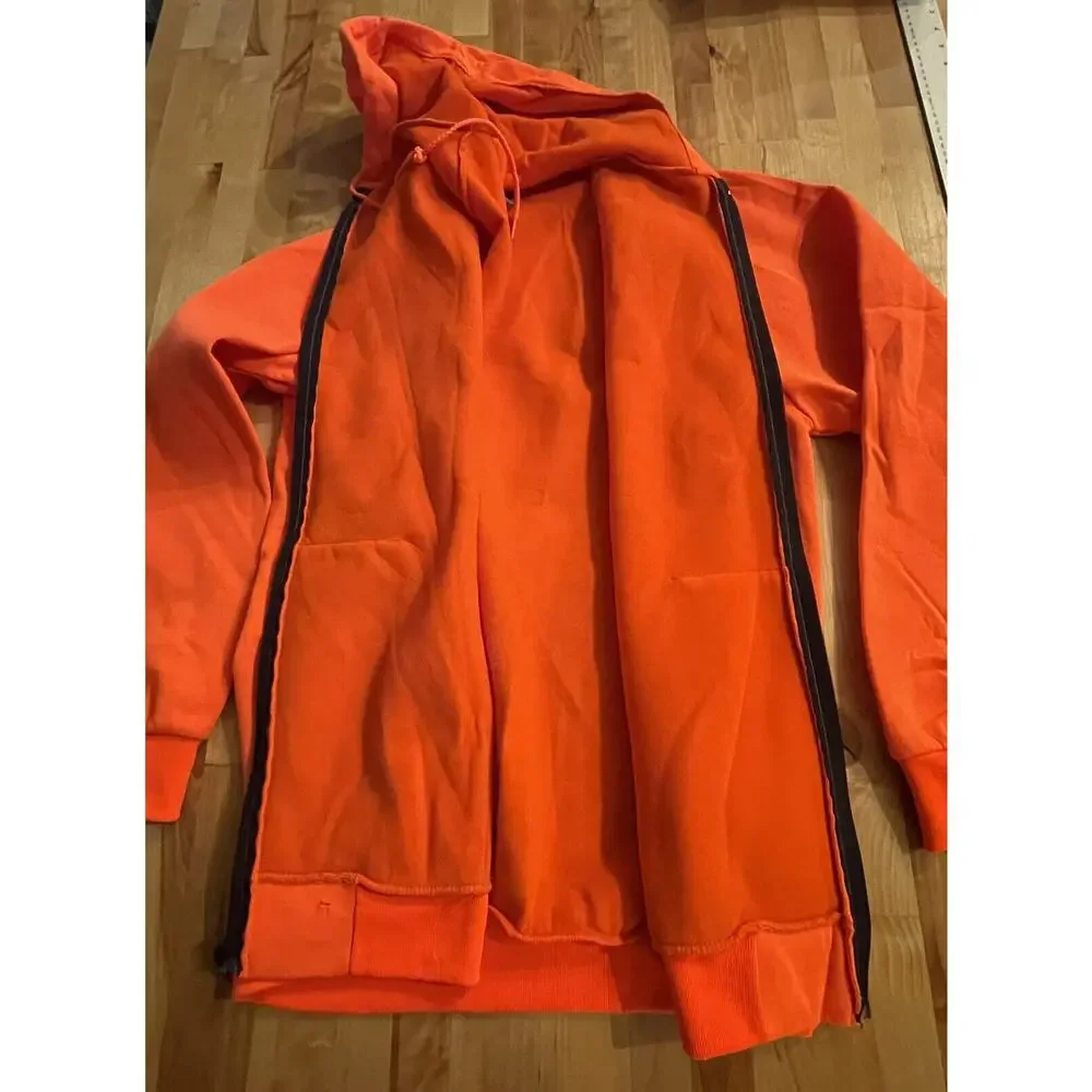Vintage Carhartt‎ Jacket zip up Hooded Workwear Sweatshirt lined Sz XXL